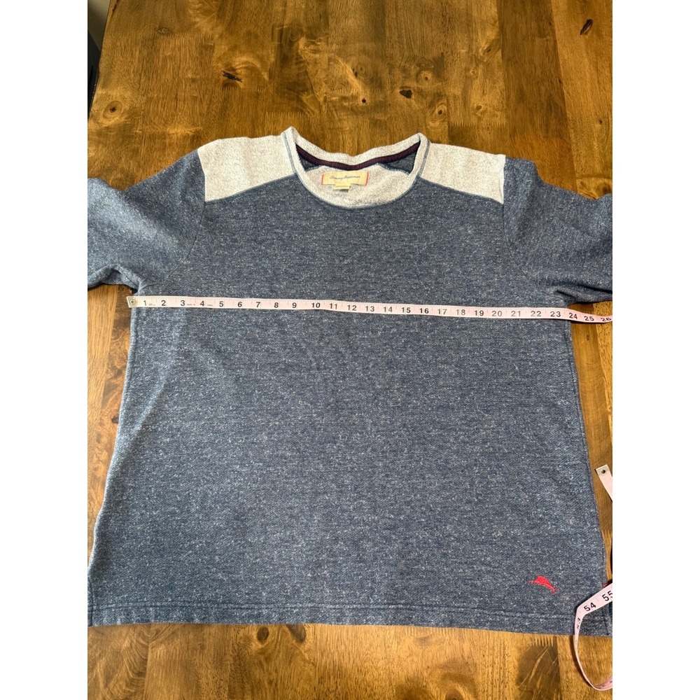 EUC‎ Mens Tommy Bahama long sleeve pullover sweatshirt stretch blue size XL - Picture 6 of 7